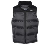 Schott NYC UTAHV, Chaleco de plumas con hombros Hombre, Gris (ANTHRACITE), M