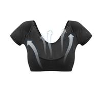 Chaleco de protección contra el sudor para mujer, almohadilla para camisa a prueba de sudor, lavable, reutilizable, chaleco de manga corta, transpirable de secado rápido