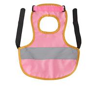 Chaleco de protección de Plumas de Pollo |Chaqueta de protección Reflectante Que Protege la Espalda con Plumas |Fácil de Poner con Gancho y Bucle para Patos/gallos |Poliéster (Pinkish)