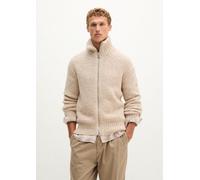 Chaleco de punto bouclé oversize Medium Beige Melange M
