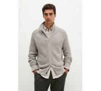 Chaleco de punto con cuello alto, corte regular Light Beige XXL