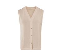 Chaleco de punto para mujer - Beige#Tallas:S (38/40). Talla