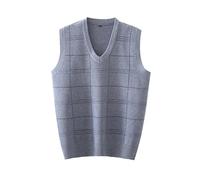 Chaleco de Punto y Forro Polar sin Mangas con Cuello en V a la Moda Informal para otoño e Invierno para Hombre Sudadera Deporte Mujer Camiseta Entreno Futbol