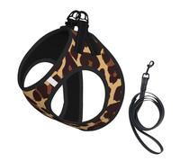 Chaleco de remolque para mascotas pequeñas con estampado de leopardo y guepardo salvaje, correas ajustables, fácil de caminar, correas suaves y transpirables, adecuado para perros y gatos pequeños, et