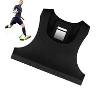 Chaleco de rendimiento de fútbol, chaleco rastreador GPS para fútbol | Camiseta sin mangas transpirable con bolsillo seguro para fútbol, unisex para adultos (rastreador no incluido)