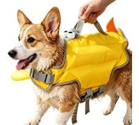 Chaleco de rescate para perros, con asa de respaldo impermeable,Chaleco flotante de natación para cachorros | Pequeño Medio Gran Cuenca Lago Río Juegos Acuáticos Verano