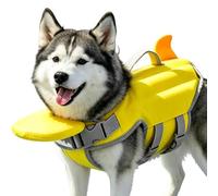 Chaleco de rescate para perros | con asa de respaldo impermeable - Chaqueta flotante para perros | Pequeño Medio Gran Cuenca Lago Río Juegos Acuáticos Verano