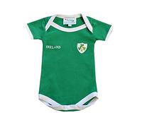 Chaleco de rugby de Irlanda diseñado con un pequeño estampado de Irlanda e insignia de trébol, verde, 0-6 meses, verde, 0 Months