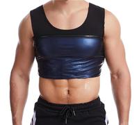 Chaleco de sauna de sudor - Body Shaper transpirable Mens Waist Trainer Sweat Enhancer Chaleco - Traje de sauna de secado rápido para hombres Forma del cuerpo Soporte de espalda Postura correcta