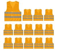 Chaleco de Seguridad Chaleco de seguridad reflectante 5 a 50 piezas, transpirable, ligero, alta visibilidad, for trabajadores tráfico(Color4,10pcs)