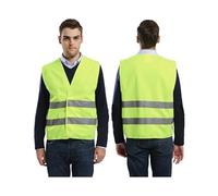 Chaleco De Seguridad Chaleco reflectante de seguridad visibilidad, amarillo y naranja, 1 pieza for hombre mujer(Color 49)