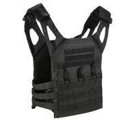 Chaleco de seguridad, chaleco táctico para hombres y mujeres, portador de placa de seguridad ligero de liberación rápida para juegos de guerra de tiro de paintball al aire libre, negro para uso diari