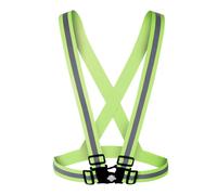 Chaleco de seguridad de alta visibilidad Dazonity, ligero, ajustable y el stico, con bandas reflectantes, apto para hombres y mujeres, construcci