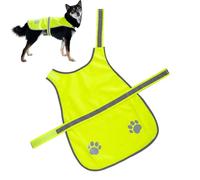 Chaleco de Seguridad para Perros,Chaleco Reflectante de Alta Visibilidad y Ajustable | Arnés para Pasear Perros - Camping Exterior Senderismo Carrera Caza Noche Oscuro Lluvia Ducha Sol