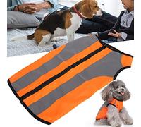 Chaleco De Seguridad para Perros, Chaleco Reflectante para Perros con Impresiones Reflectantes Que Se Ven Fácilmente Desde para Perros Pequeños Amplia De para Diversas Actividades (L)