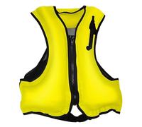 Chaleco de Seguridad Portátil para Adultos, Diseño Hinchable con Válvula de 3 Respiraciones para Paddle Navegación Aventuras Acuáticas(Yellow)