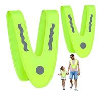 Chaleco de Seguridad Reflectante, 2 PCS Chaleco Reflectante - Chaleco Reflectante Niño + Chaleco Accidente de Seguridad Adulto, Reflectante Visibilidad a 360°, para Correr, Conductor, Limpiadores