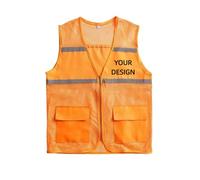 Chaleco De Seguridad Reflectante con Logotipo Personalizado, Chaleco Informal De Verano Transpirable, Prenda De Trabajo para Hombre y Mujer Color6,M