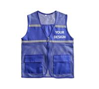 Chaleco De Seguridad Reflectante con Logotipo Personalizado, Chaleco Informal De Verano Transpirable, Prenda De Trabajo para Hombre y Mujer Color2,4XL