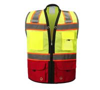 Chaleco de seguridad Shine Bright - Alta visibilidad con correas y bolsillos reflectantes - Suave, duradero y transpirable - ANSI CLASE 2 (Talla