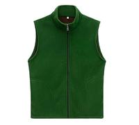 Chaleco de terciopelo cálido para mujer, abrigo largo para otoño e invierno, talla S, talla grande, verde, XL