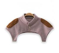 Chaleco de terciopelo con cuello de confinamiento para dormir, resistente al viento y cálido, para la oficina en casa, adecuado para todas las estaciones (M, gris)