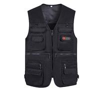 Chaleco de Trabajo al Libre para Hombre, Informal, para, Viajes, Fotos, Chaleco de Carga, con múltiples Bolsillos Camisetas Cruz Hombre