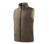 Chaleco de trabajo de forro polar sin mangas cuello alto con bolsillos | invierno, chaleco de forro polar, chaqueta de invierno, felpa, chaleco, cómodo, chaleco de invierno, cálido, suave, holgado