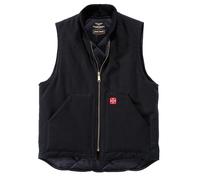 Chaleco De Trabajo En Lona Resistente WCC, Negro, Talla L