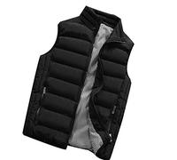 Chaleco de Trabajo para Hombre Sin Mangas - Algodón, Con Bolsillos, Sin Capucha - Chaleco de Invierno Forrado, Acolchado Regular para Trabajo