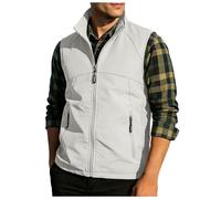 Chaleco de trabajo para hombres al libre Chaleco sin mangas para hombre con muchos bolsillos de ligero cuello sin mangas deportivo verano con cremallera Chaqueta Ligera Mmangas al Libre Trabajo