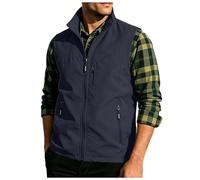 Chaleco de trabajo para hombres al libre Chaleco sin mangas para hombre con muchos bolsillos de ligero cuello sin mangas deportivo verano con cremallera Chaqueta Ligera Mmangas al Libre Trabajo