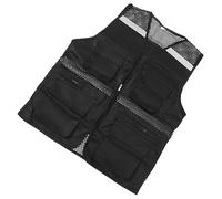 Chaleco de Trabajo Reflectante de Alta Visibilidad con Diseño de Malla y Múltiples Bolsillos para Correr y Andar en Bicicleta, Chaleco de Seguridad de Poliéster para Hombres Mujeres