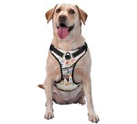 Chaleco de tracción para mascotas con estampado de águila de garabatos para que las mascotas lo usen al pasear al perro o escalar montañas