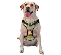 Chaleco de tracción para mascotas con estampado de ardilla de dibujos animados, ideal para pasear perros, senderismo, viajes diarios