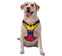 Chaleco de tracción para mascotas con estampado de bandera de Venezuela para mascotas para pasear al perro o escalar montañas