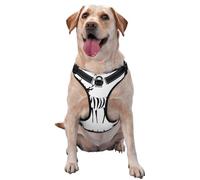 Chaleco de tracción para mascotas con estampado de ciervo extraño para que las mascotas lo usen al pasear al perro o escalar montañas