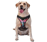 Chaleco de tracción para mascotas con estampado de insectos extraños para que las mascotas lo usen al pasear al perro o escalar montañas