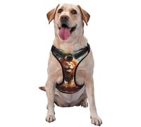 Chaleco de tracción para mascotas con estampado de león de pie para mascotas al pasear al perro o escalar montañas