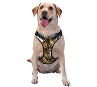 Chaleco de tracción para mascotas con estampado de leopardo en busca de presa, tamaño mediano, para que las mascotas lo usen al pasear al perro o escalar montañas