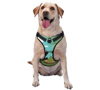 Chaleco de tracción para mascotas con estampado mediano de dos bonitos pandas grandes, ideal para pasear perros, senderismo, viajes diarios