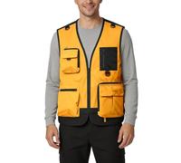 Chaleco de verano para hombre, chaleco de trabajo al aire libre, muchos bolsillos, chaleco de pesca, chaleco de campo de luz, chaleco de camuflaje, tiempo libre, sin mangas, chaleco multifunción para