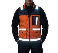 Chaleco deportivo para hombre XXL, chaleco para hombre, chaleco de invierno ligero marrón, naranja, XL