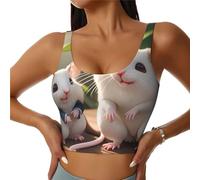 Chaleco deportivo para mujer con almohadillas extraíbles, transpirable, elástico, para yoga, gimnasio, entrenamiento, para madre e hijo, Negro, M