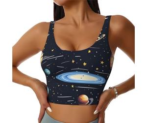 Chaleco deportivo para mujer, diseño único de la familia solar, para actividades al aire libre, accesorio de ejercicio ligero y cómodo, Negro, XXL