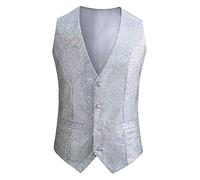 Chaleco Disco Paillette Hombre, Chaqueta Hombre Ete Legere Chic Lin sin cuello, Camiseta sin tirantes Casual Funky Chaleco Sólido Top Vestido Superior de Calidad Superior, Tops Elegantes Tops Unie