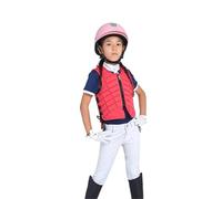 Chaleco Ecuestre Chaleco Protector for equitación, Equipo de equitación, Ropa de Caballero for Adultos y niños, Ligero y Transpirable for Todas Las Estaciones.(Pink,L)