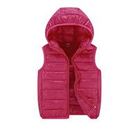 Chaleco Exteriores Invierno Niño Niña Abrigo Sin Mangas Chalecos Acolchados Infantil Con Capucha Cremallera Y Bolsillos Unisex Chaqueta Otoño Ropa De Abrigos Sólidos Cálidapara Escuela Deportes