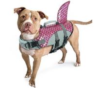 Chaleco Flotador Perro, Chaleco Salvavidas Perro De Alta Flotabilidad Sharky, Aumenta La Confianza De Tu Mascota En El Agua Y La Mantiene Segura Al Remar(Rose, S)
