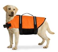 Chaleco Flotante para Perro, Chaleco para Nadar con Tira Reflectante, Chaqueta de flotabilidad Ajustable, Salvavidas para Mascotas, para Playa, Kayak, Camping, Lago y